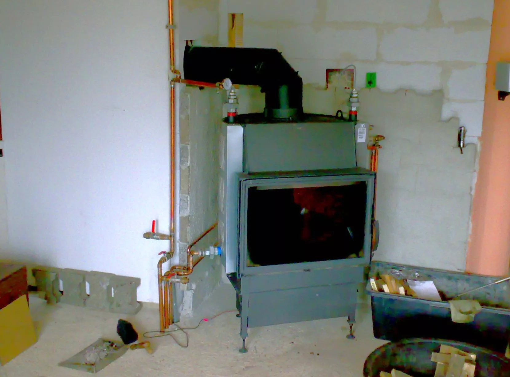 wasserführender Kaminofen