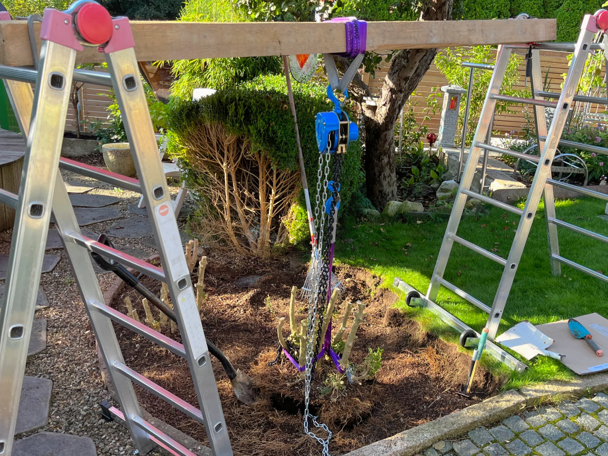 Kraftplatz vorbereiten