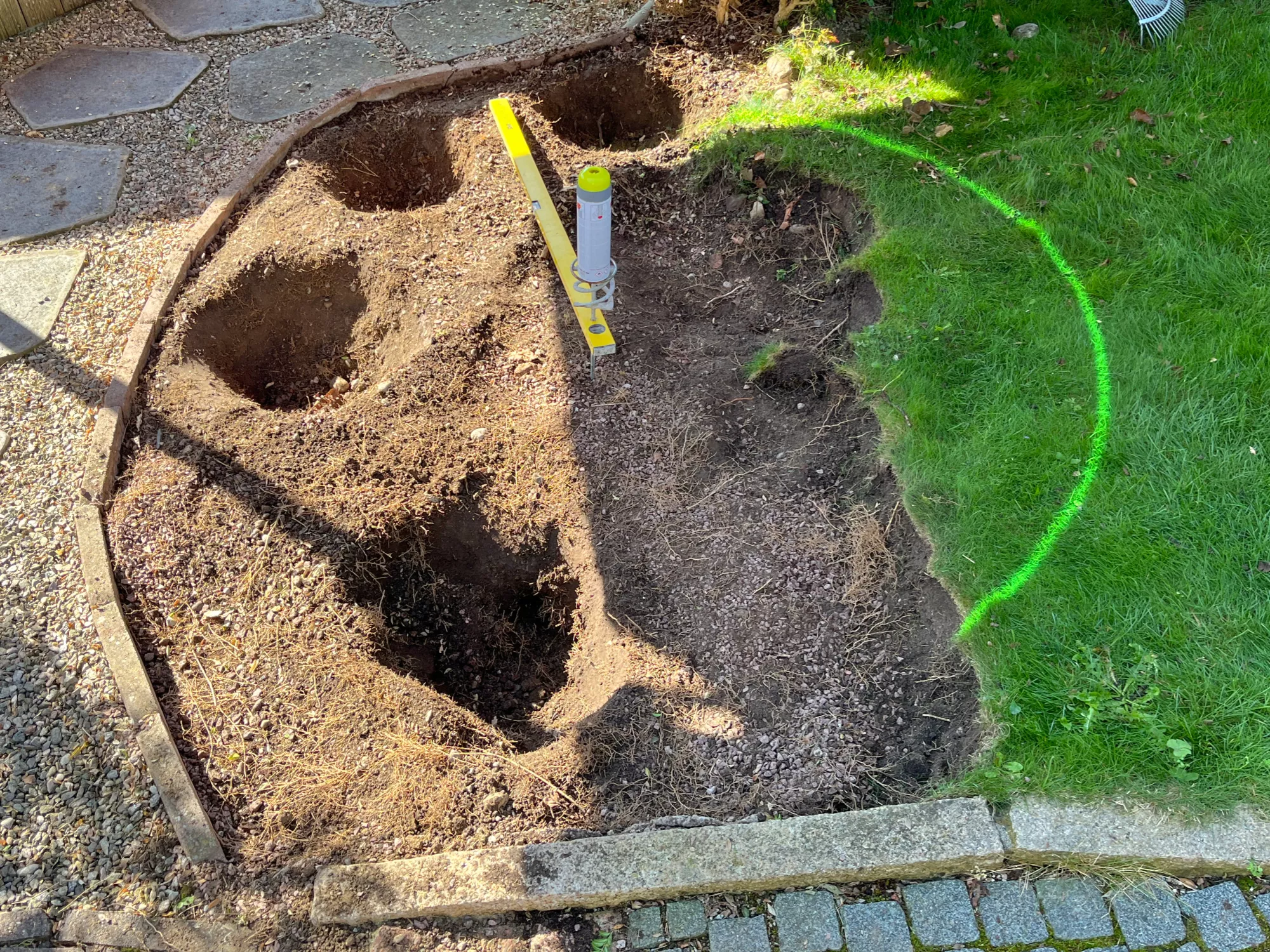 Kraftplatz vorbereiten