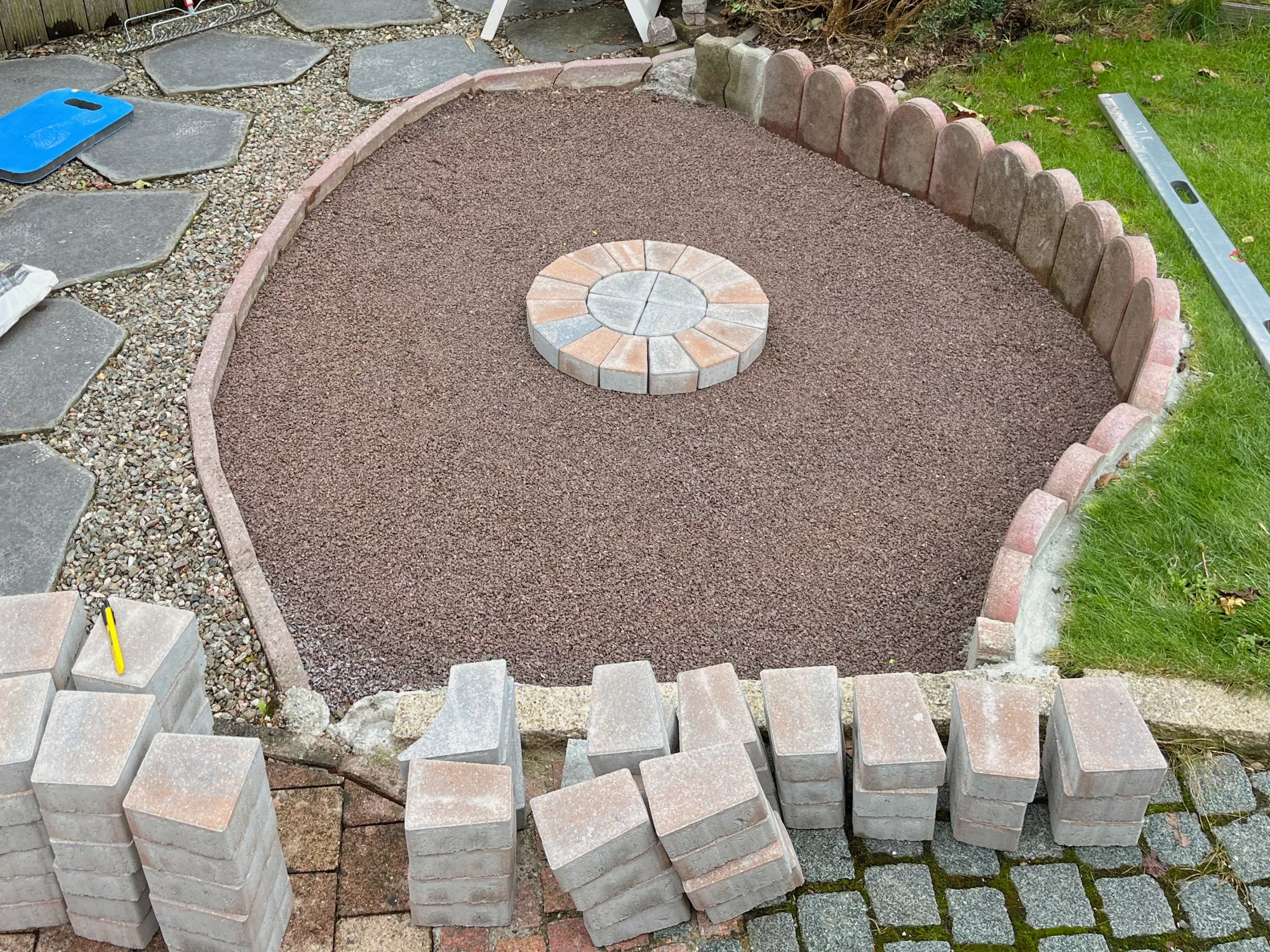 Pflastern des Kraftplatzes