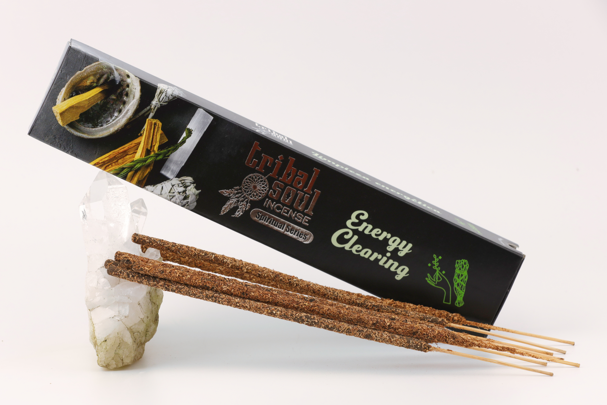 Spirituelle Räucherstäbchen und Keramikhalter- Energiereinigung