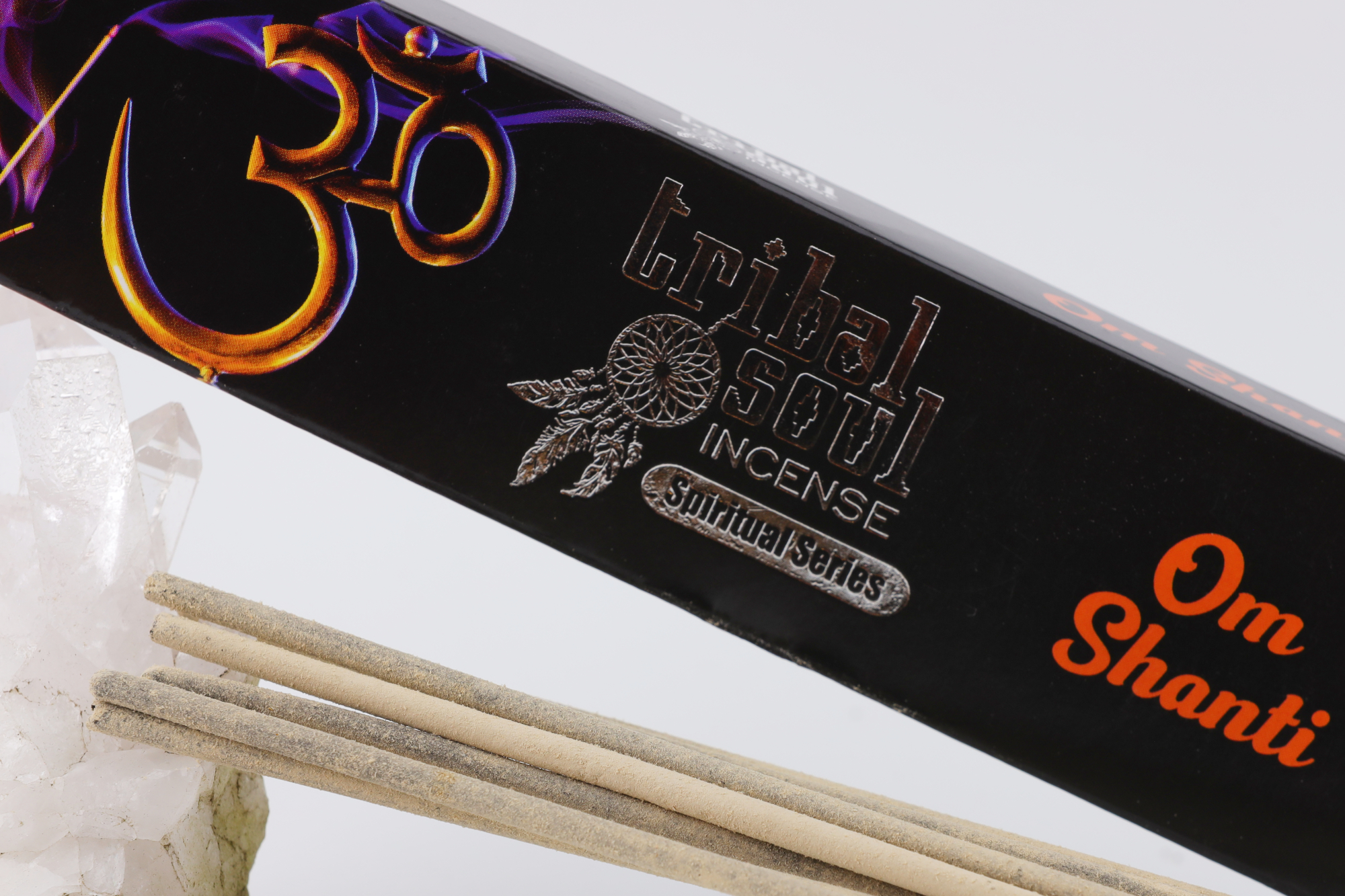 Spirituelle Räucherstäbchen und Keramikhalter- Ohm, Shanti
