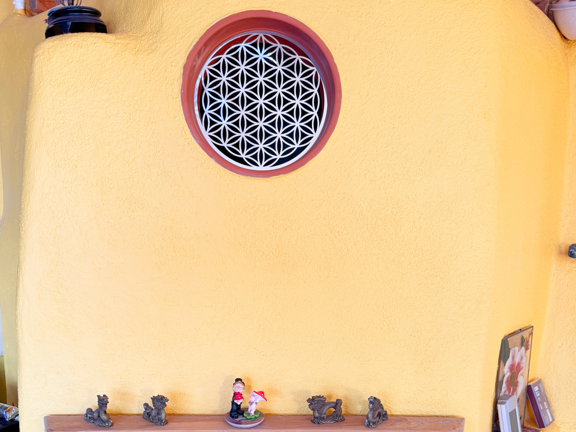 Blume des Lebens – Edelstahl Wandschmuck für Harmonie & Schutz
