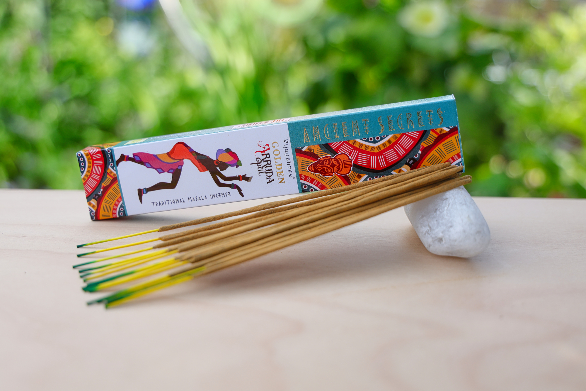  Indische Räucherstäbchen - Golden Copal-Räucherstäbchen und Arruda