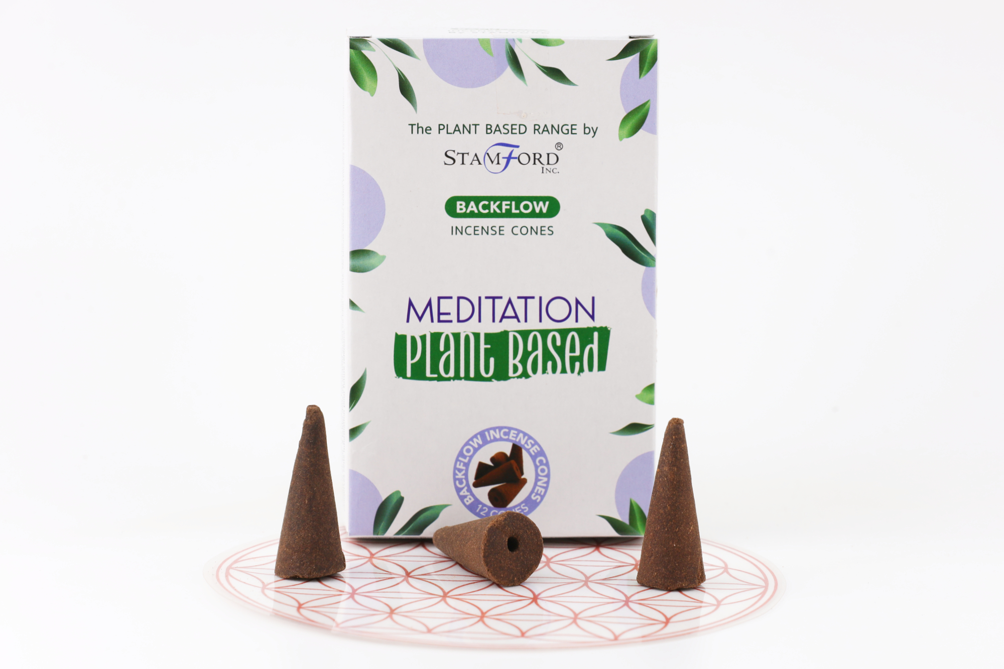 Produktbild von Stamford Premium Räucherkegel auf Pflanzenbasis- Meditation